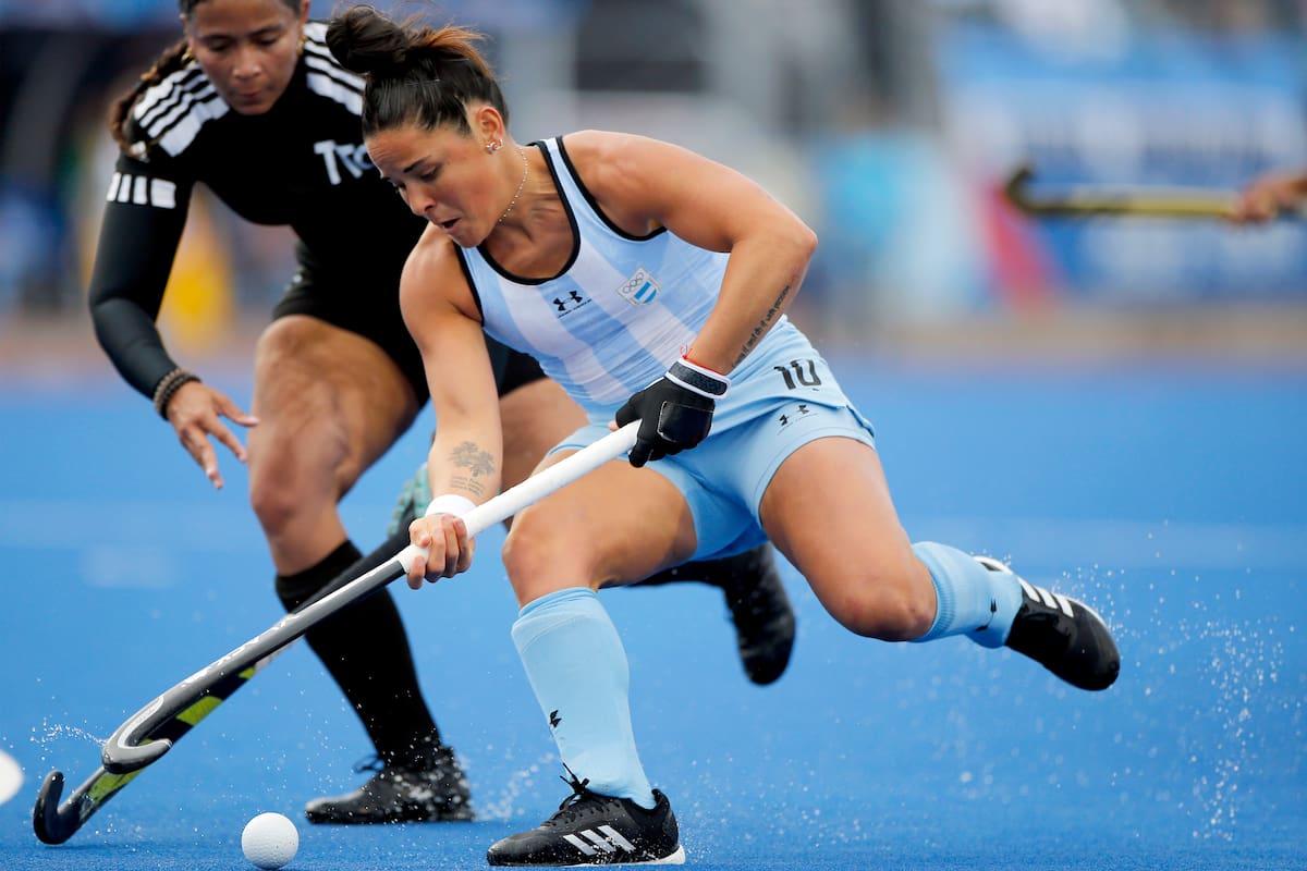 María José Granatto, en una acción contra Trinidad y Tobago; las diferencias son abismales contra algunas selecciones femeninas