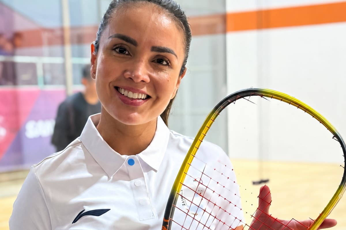 María José Vargas, ganadora del oro en racquetball en los Juegos Suramericanos