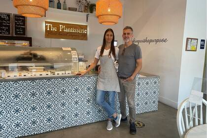 María Laura Alemann y Luciano Gatti, el matrimonio argentino fundador de The Plantisserie (Cortesía Luciano Gatti)