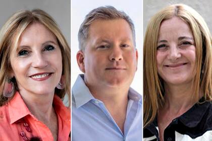 María Luisa Estevarena, Juan Pablo Arenaza y Carolina Estebarena