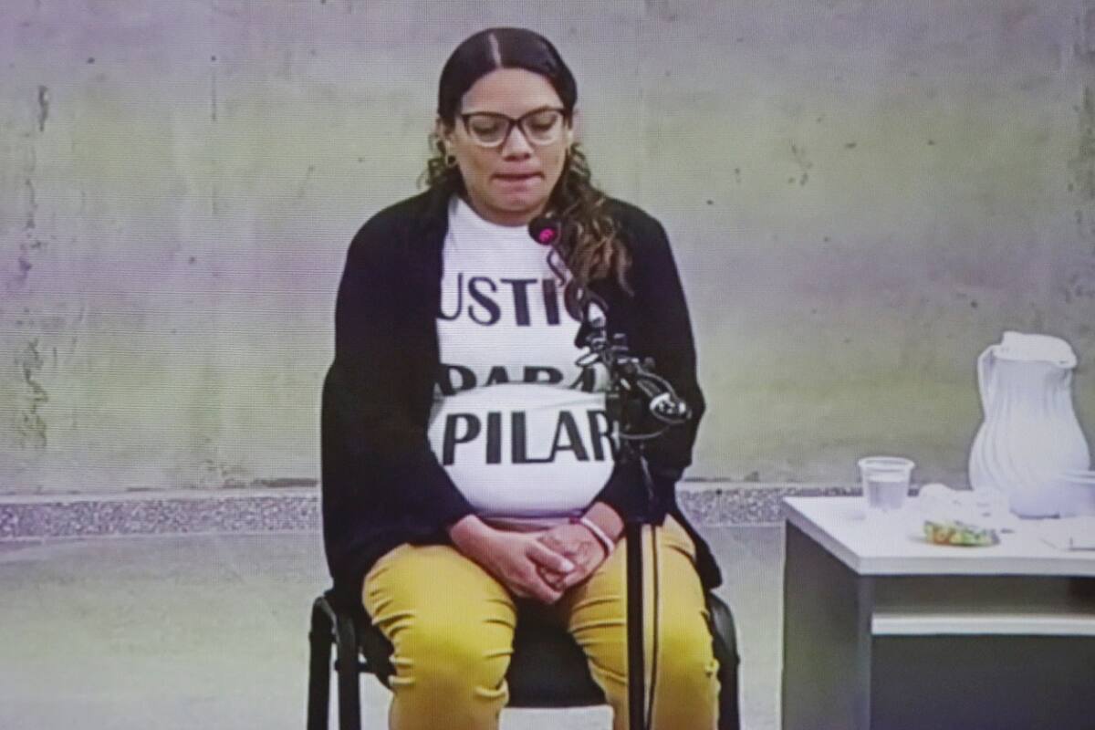 María Martín, madre de una bebé sobreviviente, al declarar hoy en el juicio por los hechos en el Hospital Neonatal