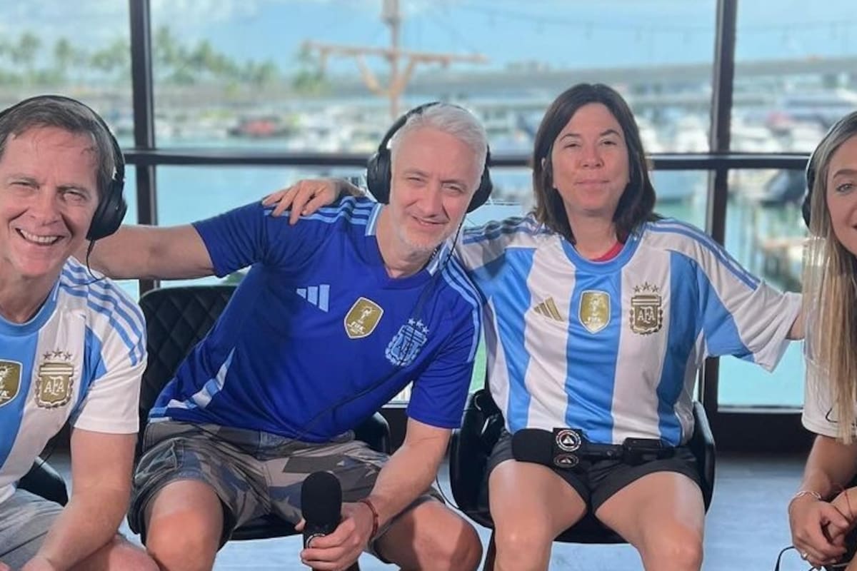 María O’ Donnell, Andy Kusnetzoff, Sofía Martínez y Matías Martin en la Copa América
