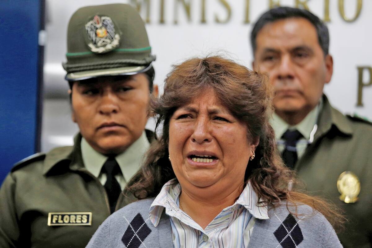 María Palacios, la mujer detenida en el aeropuerto de El Alto, Perú, con 100.000 dólares