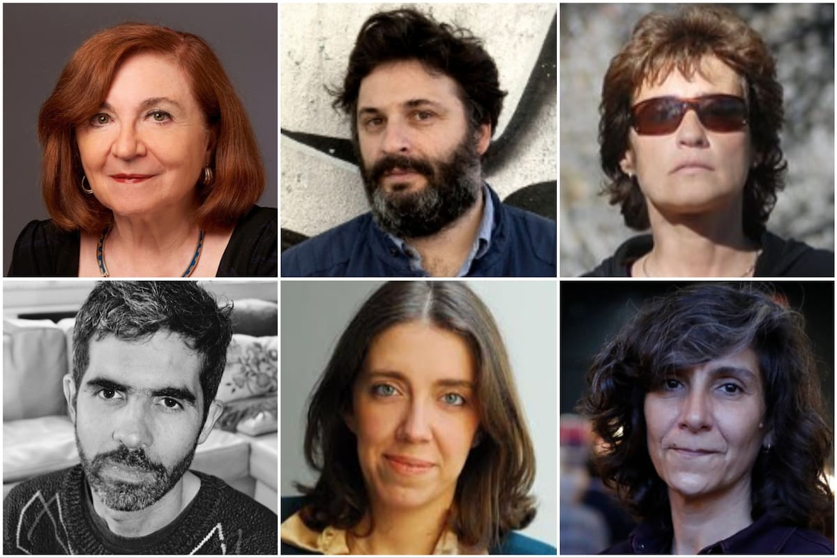 María Rosa Lojo, Hernán Ronsino, María Martoccia, Mariano Quirós, Mercedes Giuffré y Eugenia Almeida, autores de algunos de los "títulos clave" seleccionados para la Feria del Libro de Frankfurt