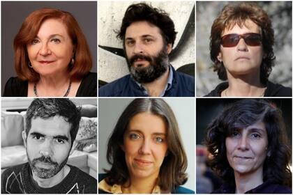 María Rosa Lojo, Hernán Ronsino, María Martoccia, Mariano Quirós, Mercedes Giuffré y Eugenia Almeida, autores de algunos de los "títulos clave" seleccionados para la Feria del Libro de Frankfurt