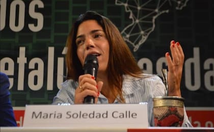María Soledad Calle en un Congreso en San Pablo, Brasil