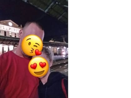 María y Pavel, en una parada de su viaje