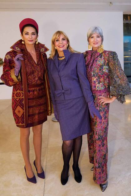 Mariana Arias, Teté Coustarot y Teresita Garbesi presentaron una colección retrospectiva de los sesenta años de carrera de Gino.
