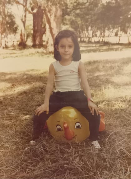 Mariana, en su infancia.