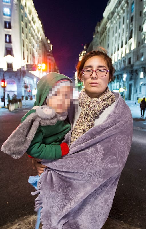 Mariana era agente inmobiliaria, perdió su trabajo a principios de 2019 y, al poco tiempo, se quedó en la calle junto a su pequeño hijo de 2 años
