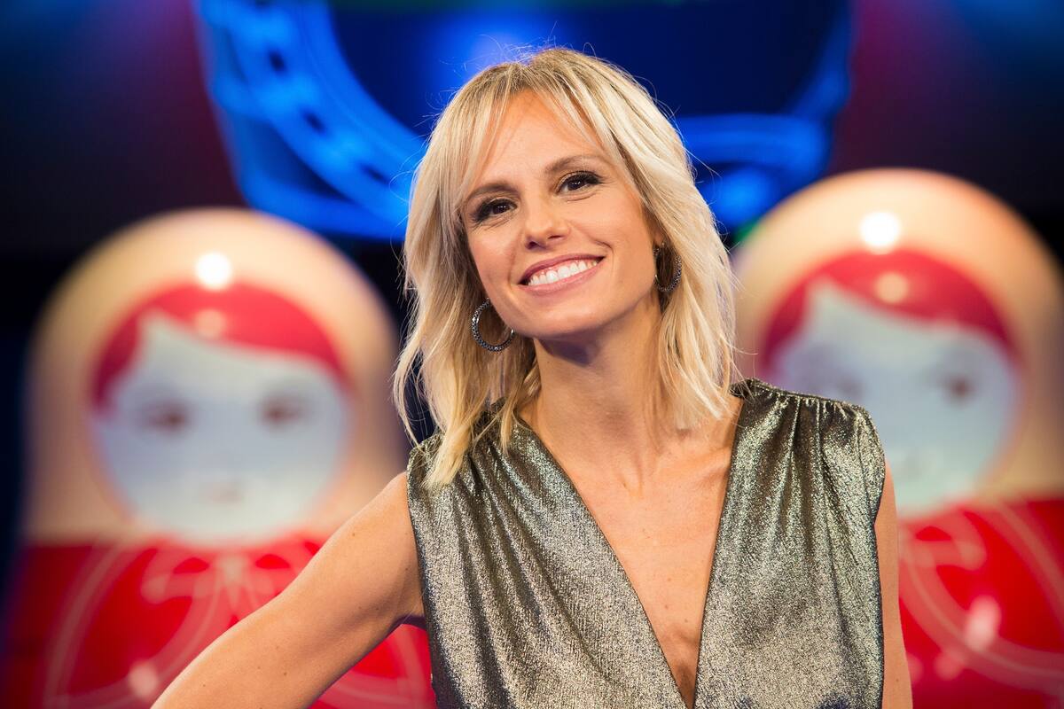 Mariana Fabbiani en estudios de Canal 13.