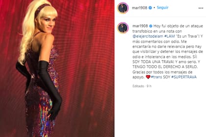 Mariana Genesio Peña hizo un descargo en sus redes tras la desagradable situación que vivió durante una entrevista (Foto: Instagram @mar1908)