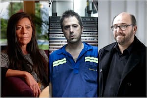 Mariana Travacio, Kike Ferrari y Federico Lorenz
