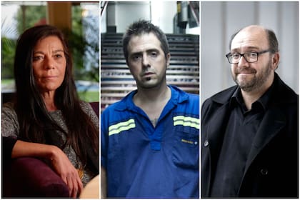 Mariana Travacio, Kike Ferrari y Federico Lorenz