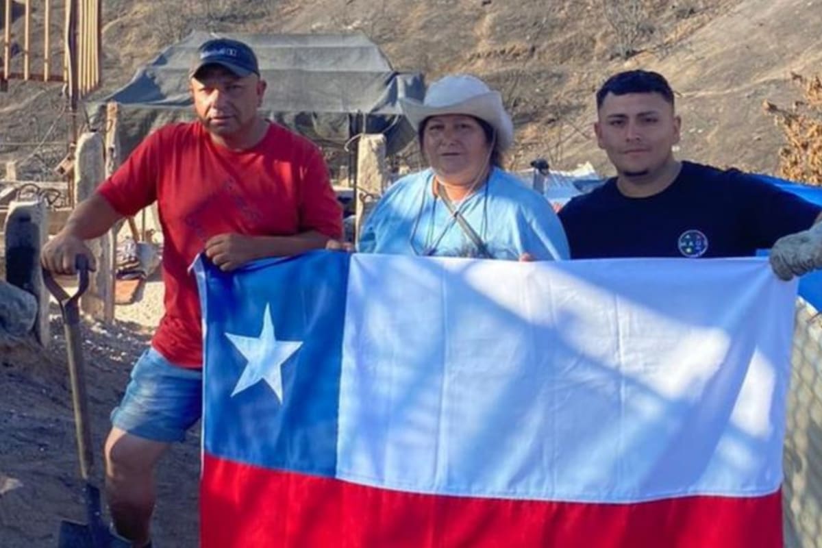 Marianela y su familia, que lo perdió casi todo por los incendios