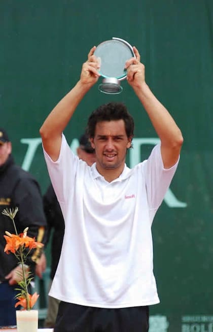 En los dos años y medio que Mariano Puerta jugó tras la segunda sanción por doping, ganó solamente un challenger: en Bogotá 2008.