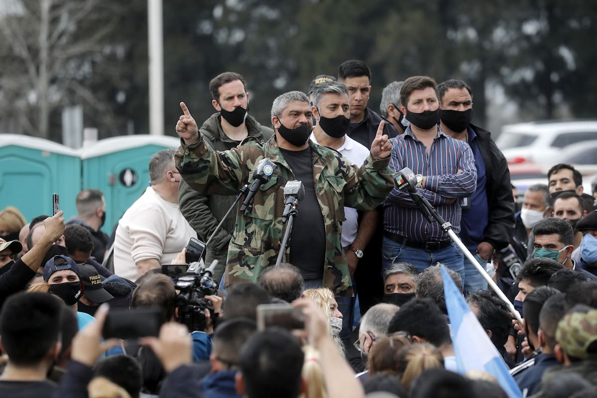 Mariano Díaz, uno de los hombres que encabezó las asambleas policiales