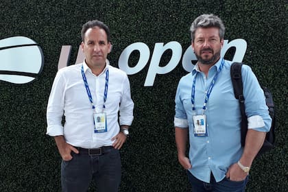 Mariano Ink y Marcelo Denti, los encargados de acordar el contrato para llevar el circuito ATP a Córdoba