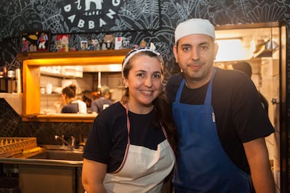 Mariano junto a Narda Lepes
