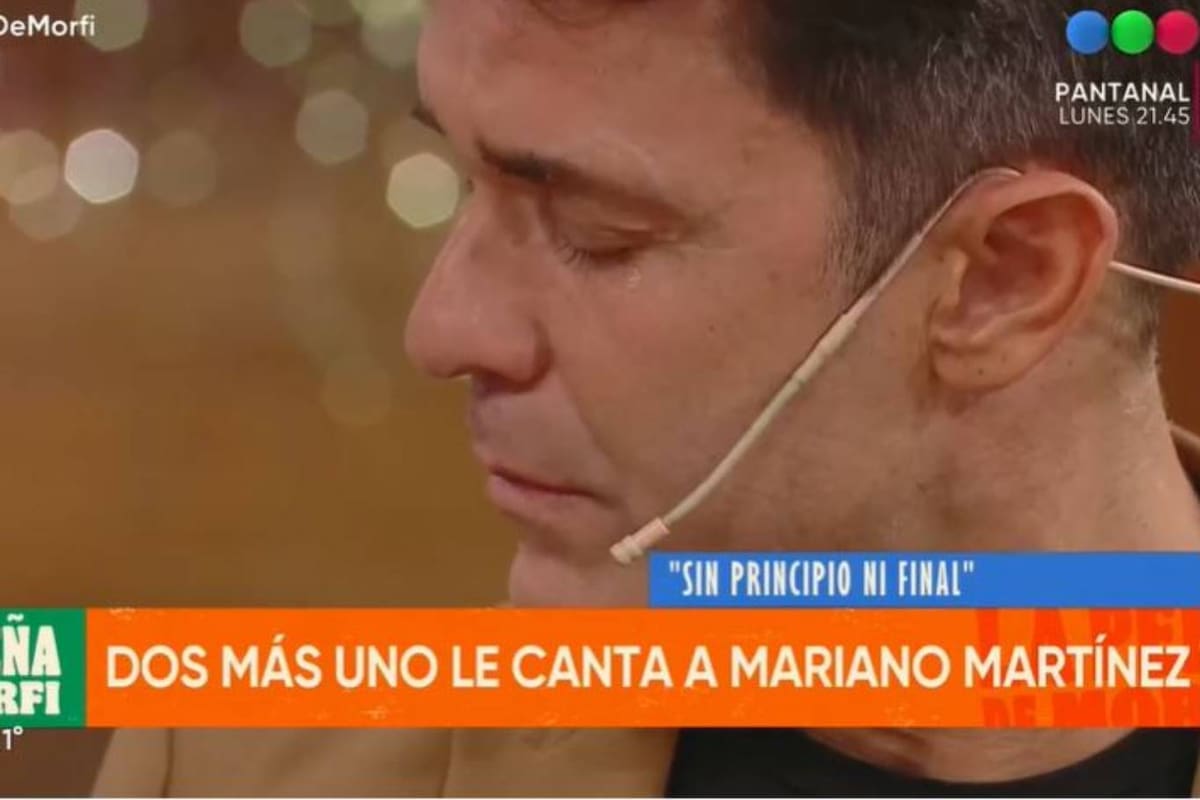 Mariano Martínez se emocionó al escuchar un tema de Abel Pintos en La Peña de Morfi