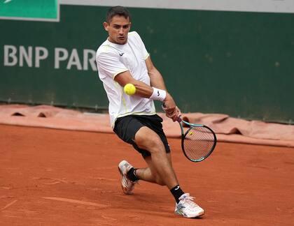 Mariano Navone, en Roland Garros: se convirtió en el tercer mejor argentino del ranking