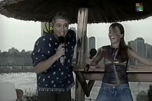 Mariano Peluffo y la cantante Twiggy conducían el programa desde Mar del Plata