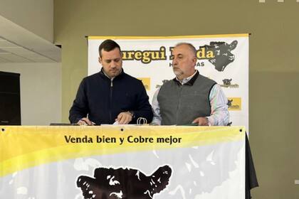 Mariano Villalba y Atilio Panaccio en la subasta