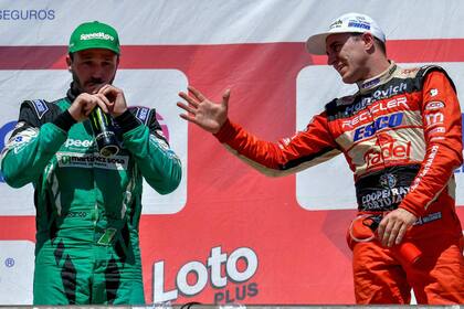 Mariano Werner, el ganador del día, y Agustín Canapino, líder del campeonato