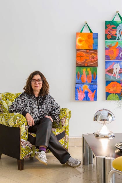 Mariela Ivanier en Colección Rivarola, la galería de arte que abrió en febrero en el mítico Pasaje.