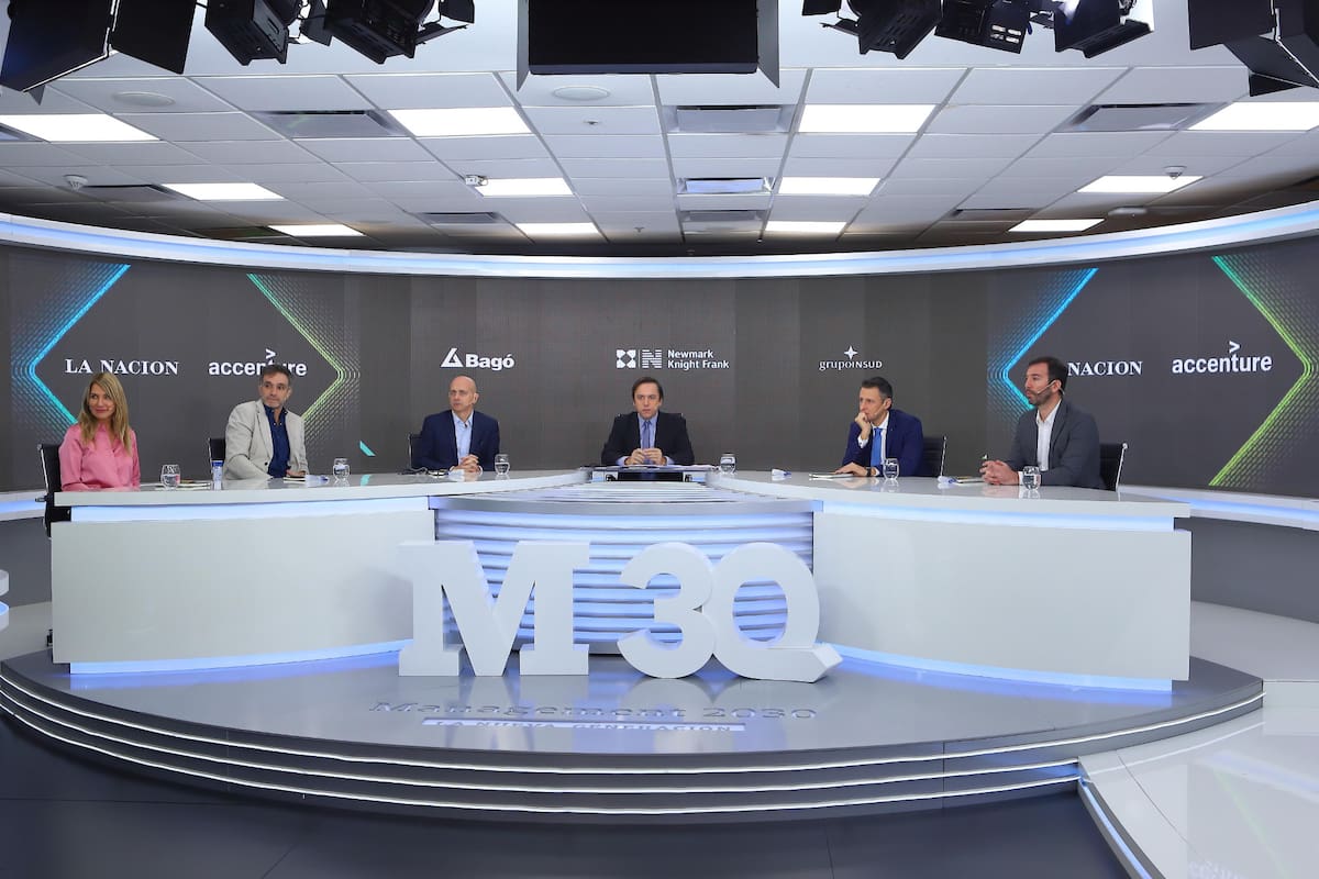 Mariela Mociulsky (Trendsity), Tito Loizeau (Caramba!), Domingo Speranza (Newmark Knight Frank Argentina), José Del Rio (LA NACION), Edgardo Vázquez (Bagó) y Bruno Drobeta (Samsung)