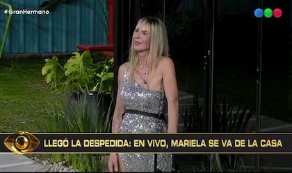 Mariela Prieto se despidió de la casa de Gran Hermano (Captura: Telefe)