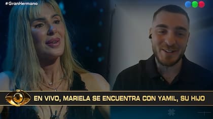 Mariela pudo conversar con su hijo en Gran Hermano (Captura: Telefe)