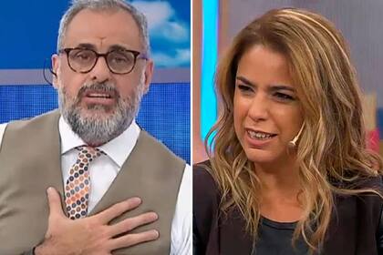 Marina Calabró y Jorge Rial en TV Nostra