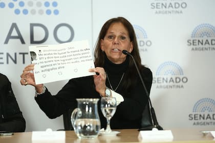 Marina Charpentier, en el Senado de la Nación