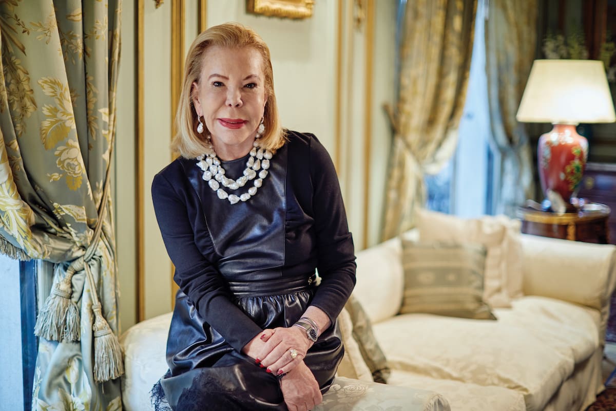 Marina Dodero en su departamento de la avenida Callao