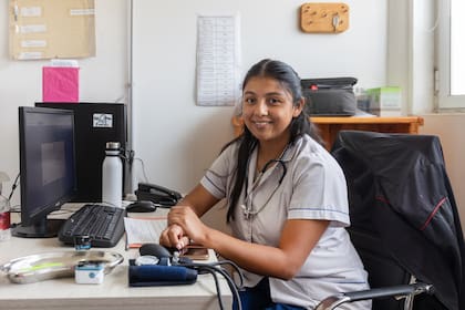 Marina, enfermera y facilitadora del Centro de Salud Intercultural Raguin Kien
