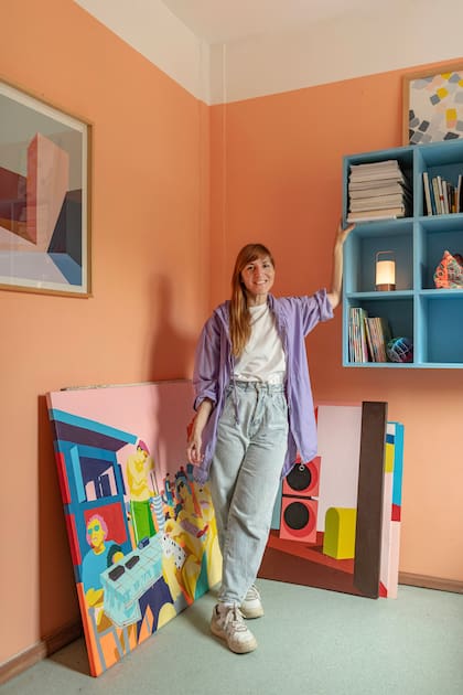 Marina y un color que ama: el durazno-salmón. "Admiro profesionalmente a Tecla Severín, una fotógrafa sueca que dio un volantazo y se especializó en color".