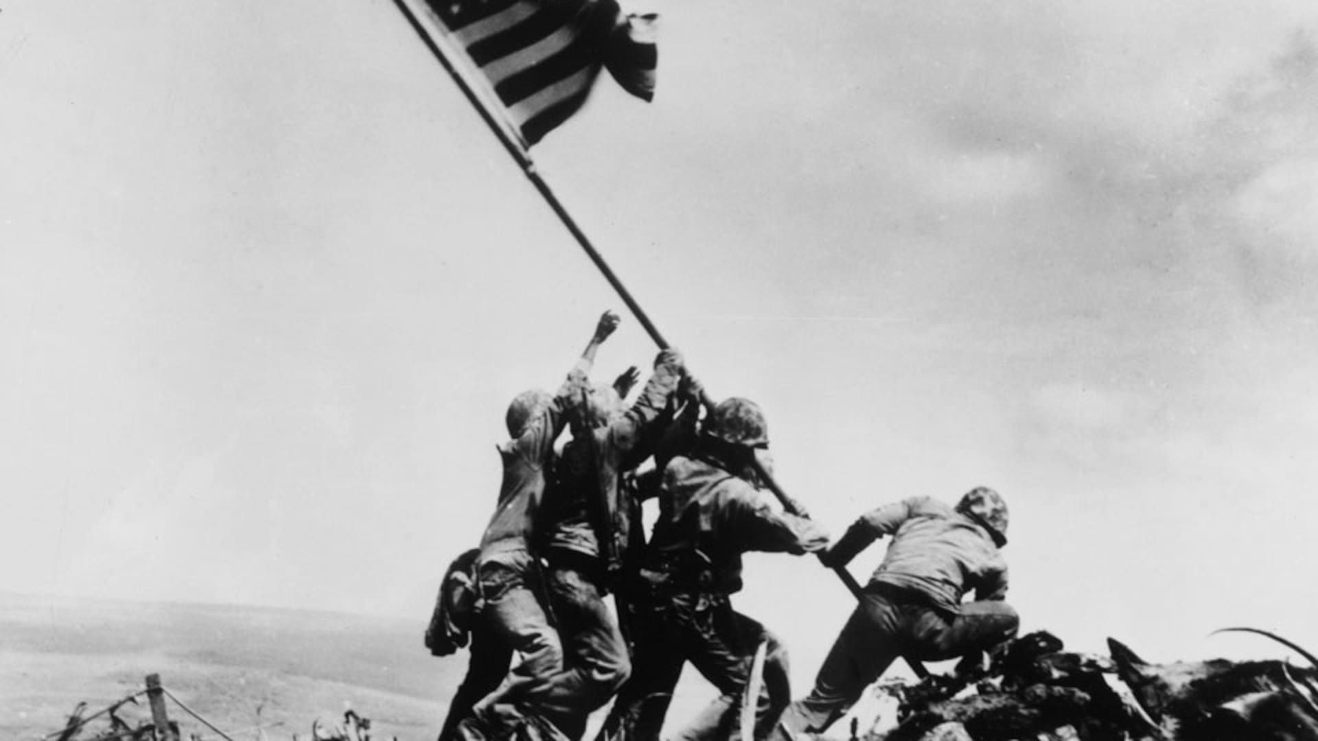 La emblemática fotografía tomada por Joe Rosenthal y ganadora de un Pulitzer