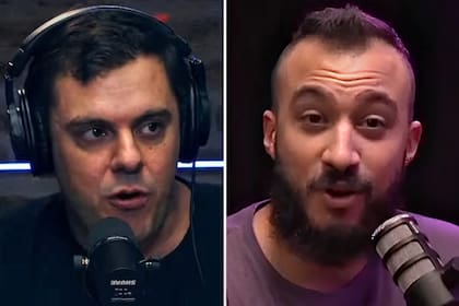 Marini es dueño de los canales de streaming Carajo, vinculada a Gordo Dan (izquierda), y Blender, donde talla Tomás Rebord (derecha)