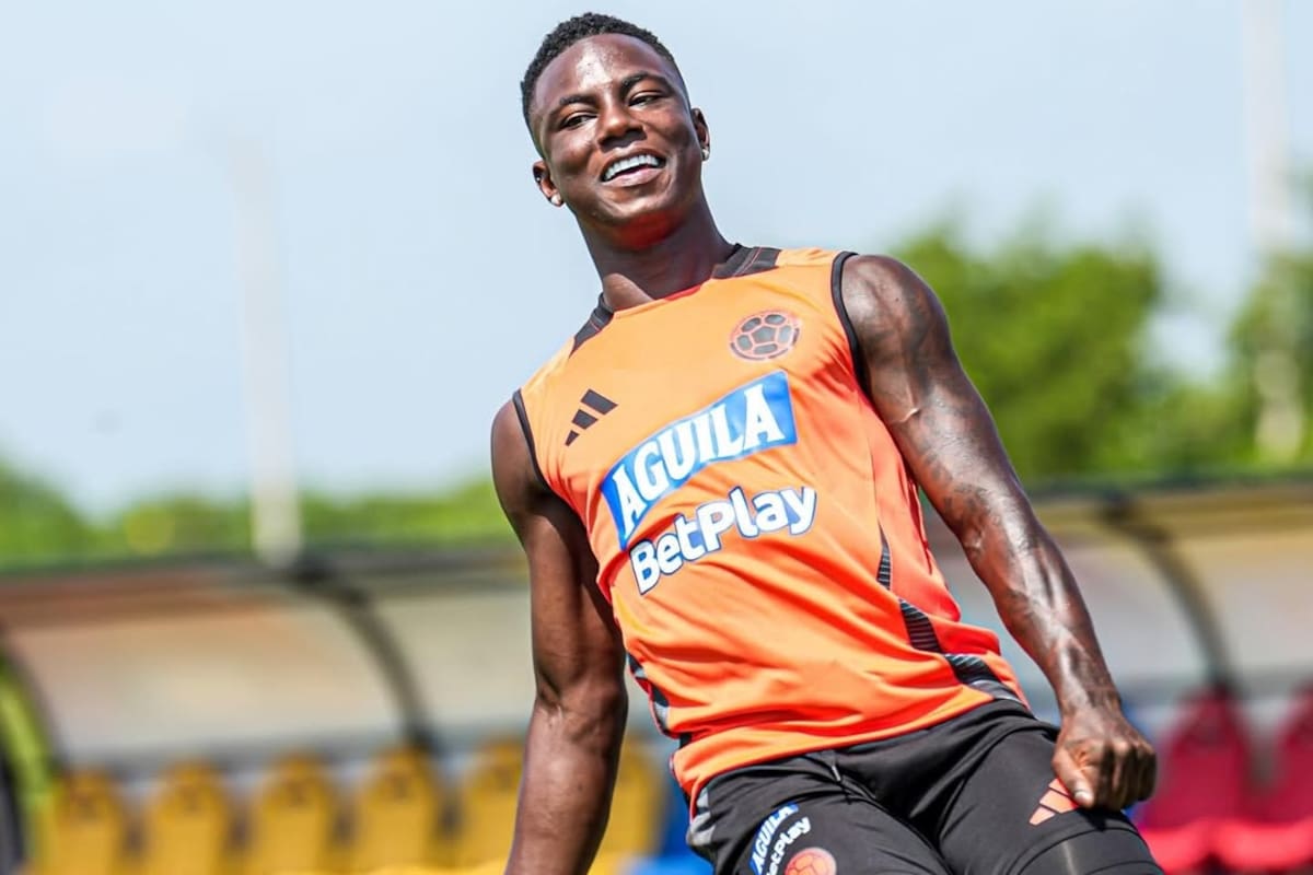 Marino Hinestroza, con la selección de Colombia: es el primer nuevo fichaje de Boca en el verano