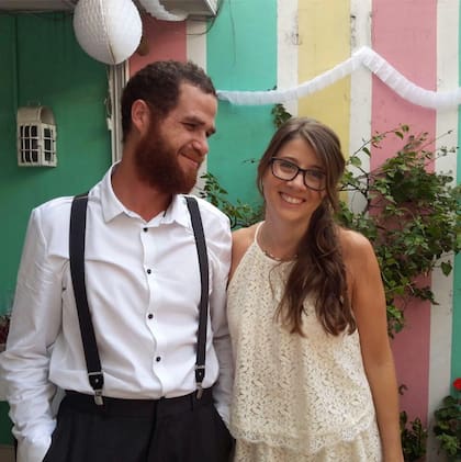 Mariño y Micaela Hierro se casaron en Buenos Aires en abril de 2017