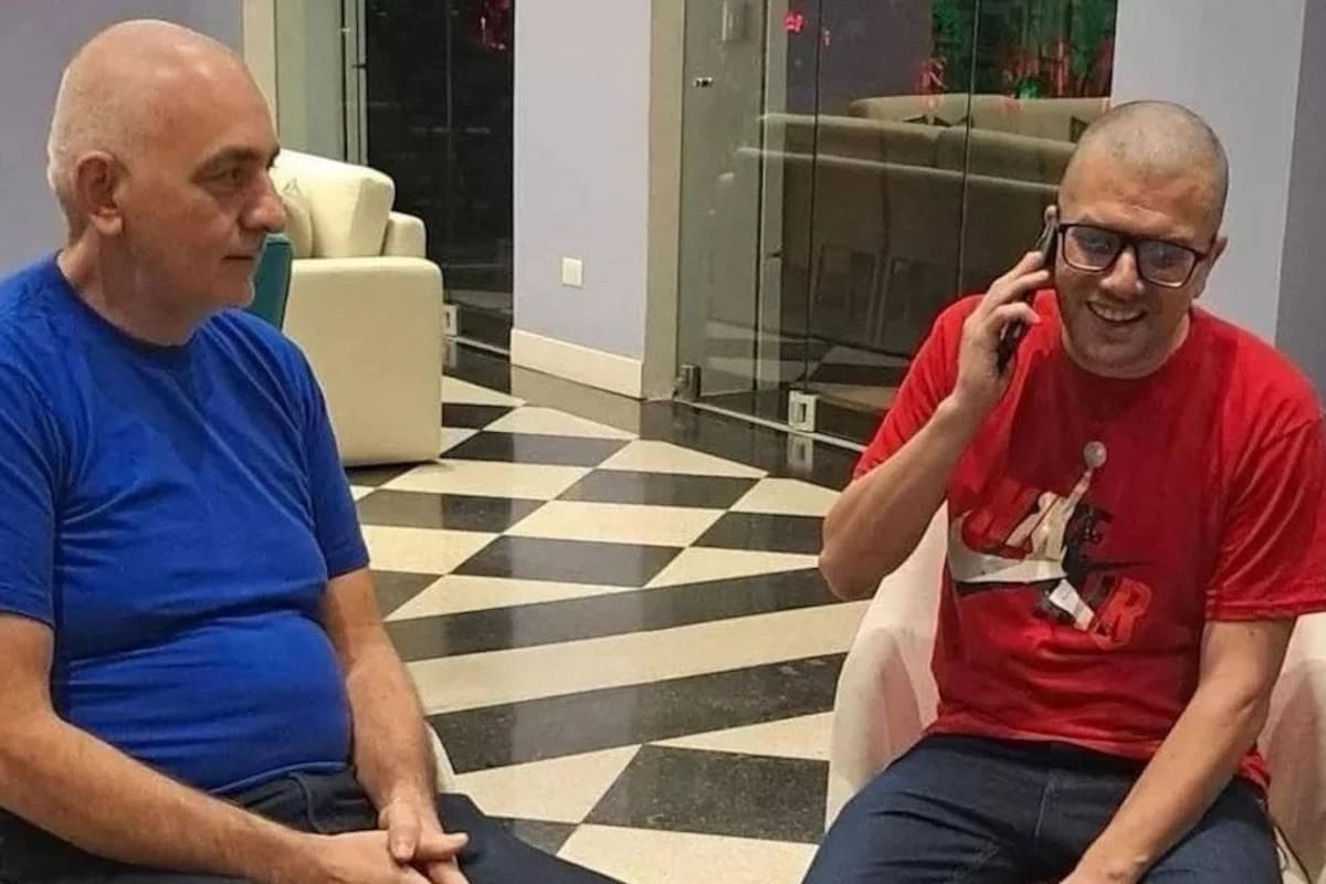Mario Burló y Alberto Trentini, tras su liberación en Venezuela