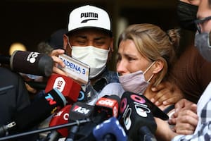 Mario González y Cintia López, los padres de Lucas (Foto: Gerardo Viercovich - LA NACION)