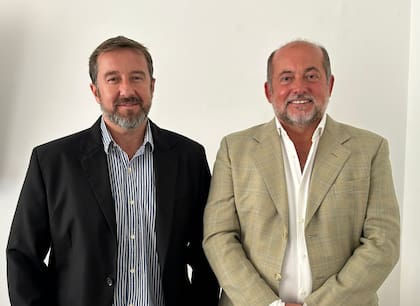 Mario González y Pablo Asens, presidente y vicepresidente de la Corporación Vitivinícola Argentina (Coviar), respectivamente