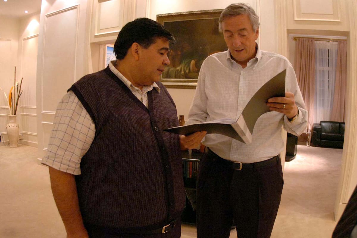 mario Ishi y nestor Kirchner