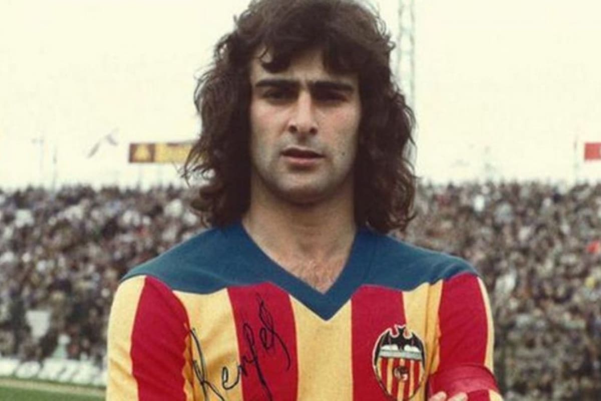 Mario Kempes, durante su fructífera época en el Valencia entre 1976 y 1984