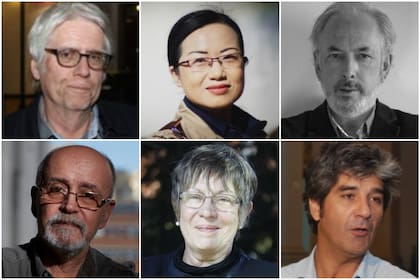 Mario Montalbetti, Zhao Xi, Michael O'Loughlin, Jorge Aulicino, María Teresa Andruetto y Sergio Raimondi