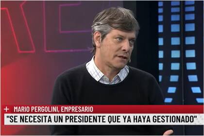 Mario Pergolini en los estudios de LN+
