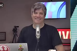 Mario Pergolini en los estudios de Vorterix