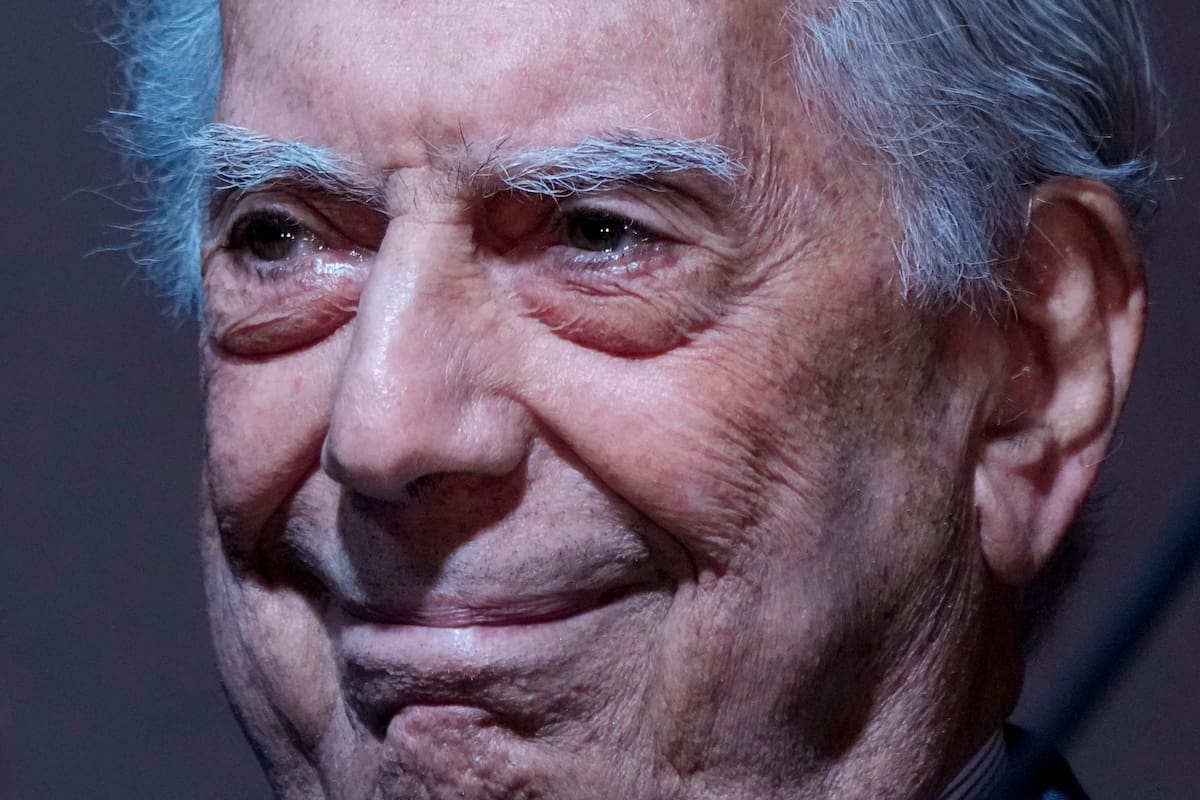 Mario Vargas Llosa, en su última visita a Buenos Aires, en mayo de 2022